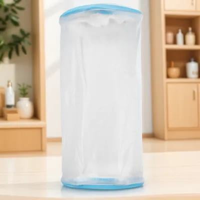 ETHZZLE Waterproof Arm Sleeves Blue PVC for Upper Shower 1Pcs