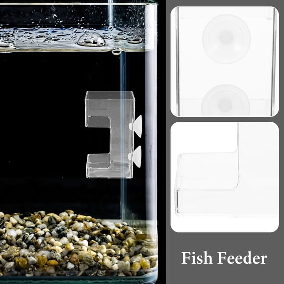 ETHZZLE Aquarium Feeder PS Plastic Fish Food Feeder Simple Design 1Set