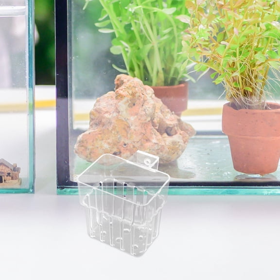 ETHZZLE Aquarium Plant Container Clear Hanging Rack for Water Grass Decoration