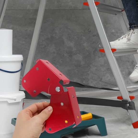 ETHZZLE Attic Ladder Hinge Replacement Metal Folding Ladder Joint Lightweight Durable Red for Various Ladders