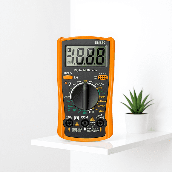 ETHZZLE Handheld Digital Multimeter with Durable ABS Shell for Automotive and Home Use