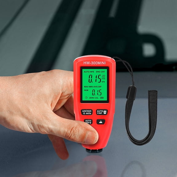 ETHZZLE Digital Automotive Coating Thickness Gauge with LCD Display for Accurate Car Paint Measurement and Testing