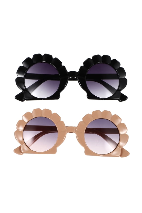 2Pairs Fashion Sunglasses Black Funny Eyewear for Masquerade and Carnival