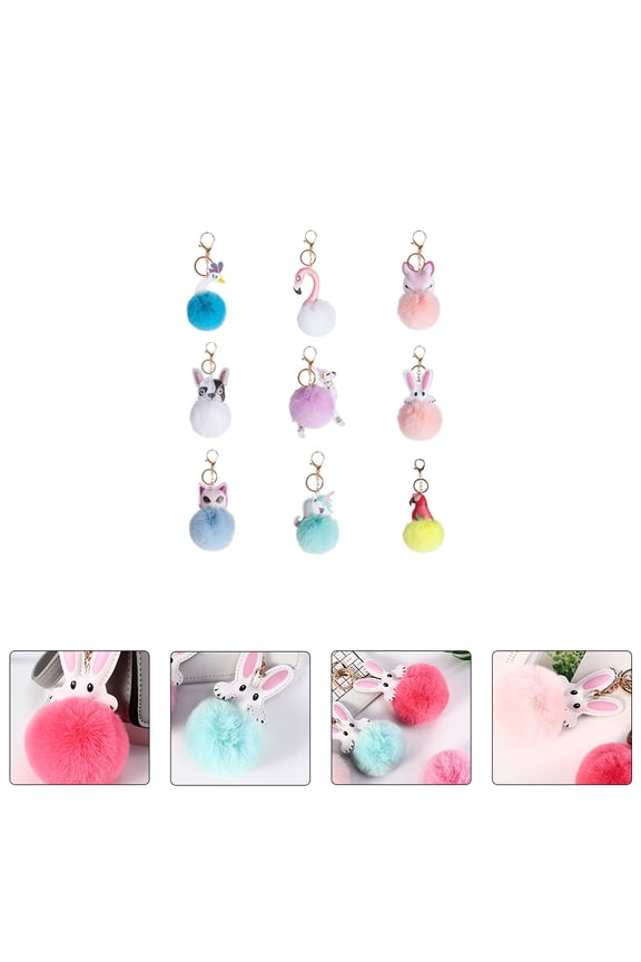 Plush Fabric Keychain Backpack Accessories in Assorted Colors, Cute and Soft Key Chains for Friends, Family, and Giving