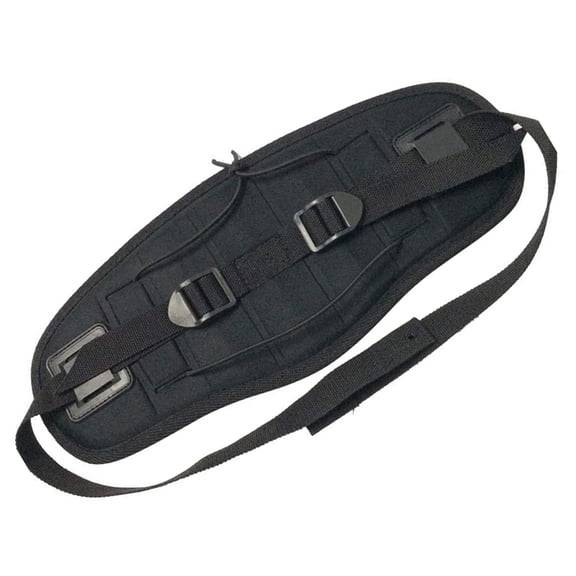 ETHZZLE Backrest for Kayak Black Cloth Adjustable for Inflatable Boat Users 1Set