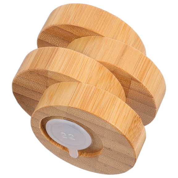 ETHZZLE Bamboo Seasoning Jars Light Brown Creative Kitchen Organizer Space Saving