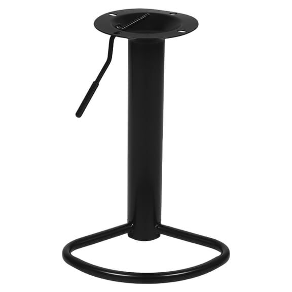 ETHZZLE Bar Stool Swivel Post with Integrated Footrest and Precise Height Adjustment Heavy Duty Metal Base in Black