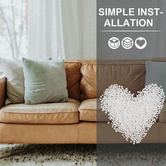 ETHZZLE Couch Cushion Filling Foam Particles White 1 Bag (About 250g) 3-5mm