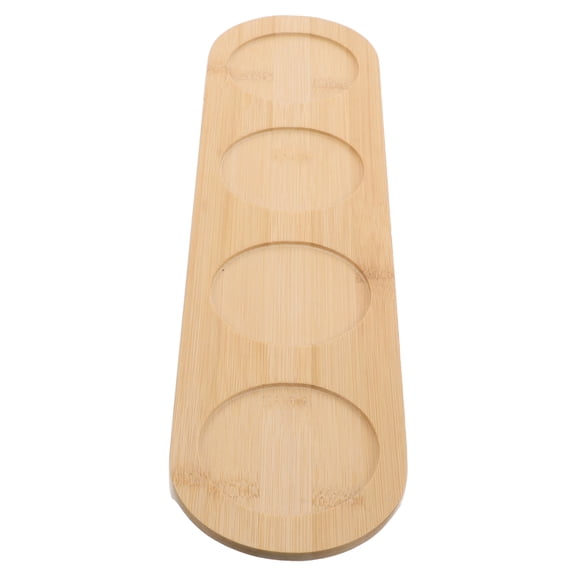 ETHZZLE Wooden Flight Board for Tasting with Four Hole Glass Holders
