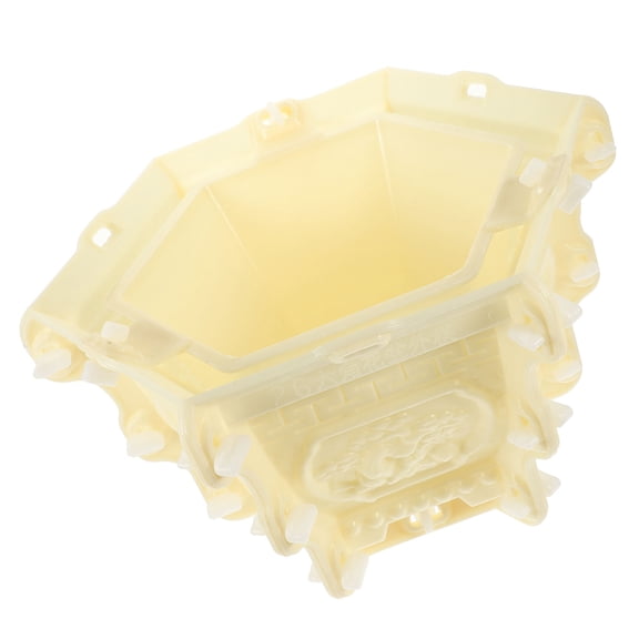 ETHZZLE DIY Flower Pot Mold Plastic Durable Lightweight Easy to Use Beige Planter Mold
