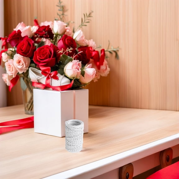 ETHZZLE White Paper Covered Wire for Gardening Use Flexible Crafting Support