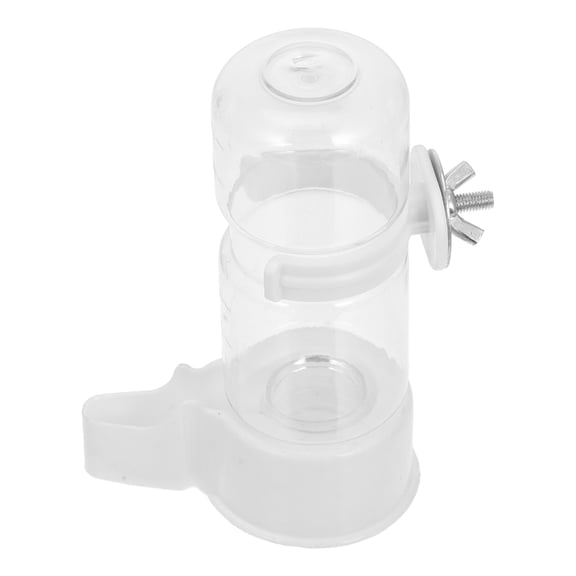 ETHZZLE No Mess Bird Feeder for Cage Bird Water Dispenser Modern Design ABS for Finch Pet Owners 1Pack