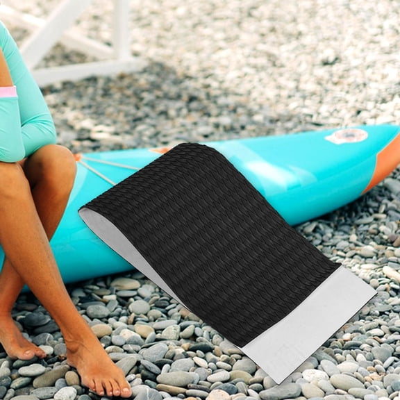 ETHZZLE Black Eva Foam Surfboard Foot Pad Non Slip Traction Mat for Deck Paddle Board and Boat