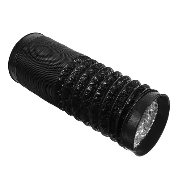 ETHZZLE Black Flexible Aluminum Dryer Vent Tube Designed for High Heat and Easy Installation