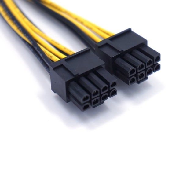 ETHZZLE Black GPU Power Cable for Pc - Reliable Extension for Graphics Card Performance