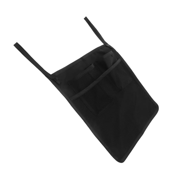 ETHZZLE Adjustable Black Pram Organizer Bag with Quick Access Pockets for Essentials