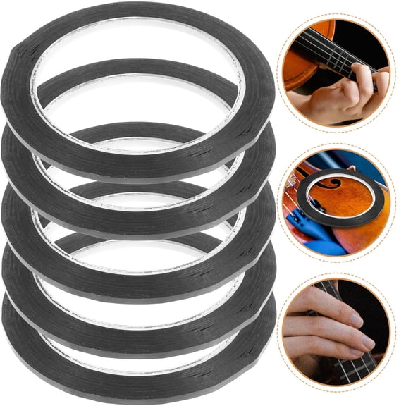 ETHZZLE Adhesive Violin Scale Stickers Black Finger Guide for Effective Music Practice