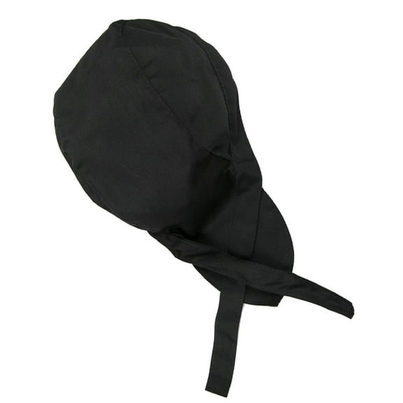 ETHZZLE Black Waiter Cap for Kitchen and Restaurant Use with Solid Color and Dustproof Feature