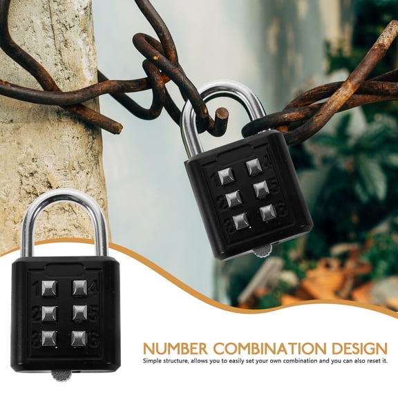 ETHZZLE Outdoor Combination Padlock Zinc Alloy Weatherproof Locks with Code