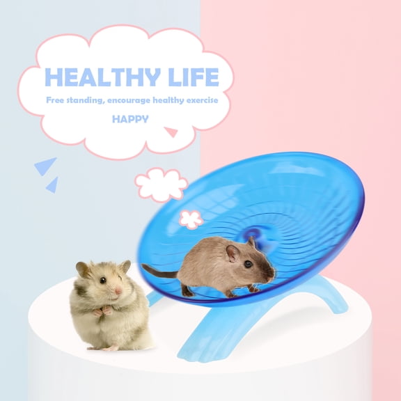 ETHZZLE Blue Pet Exercise Wheel for Small Animals Comfortable Durable Material Use