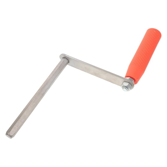ETHZZLE Universal Flagpole Crank Handle Orange Iron Plastic for Effortless Control