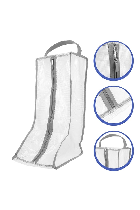 Boot Carry Bag Shoes Bag Cotton Linen Dustproof for Students Travel 1Pack