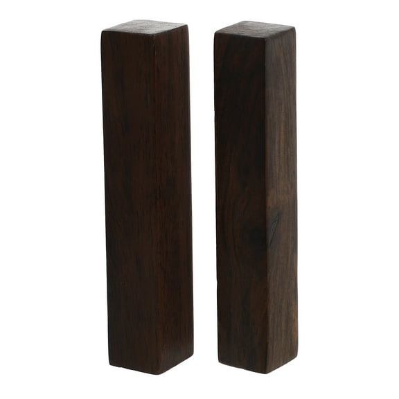 ETHZZLE Paperweights for Desks Dark Red Dark Beech Wood 2Pcs