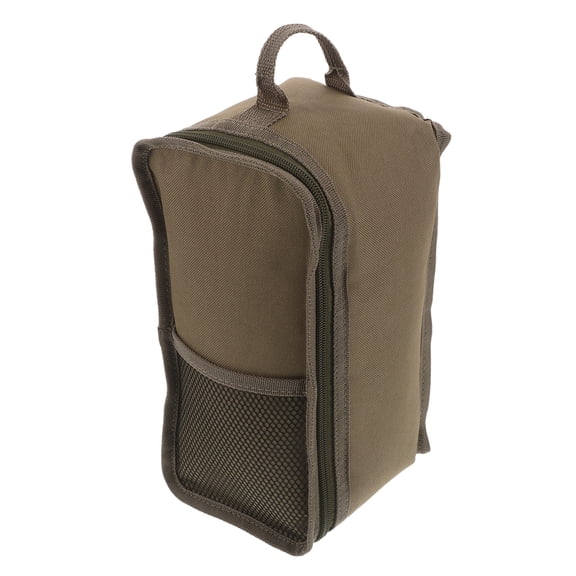 ETHZZLE Reusable Kerosene Lamp Organizer with Handle and Mesh Pockets for Camping