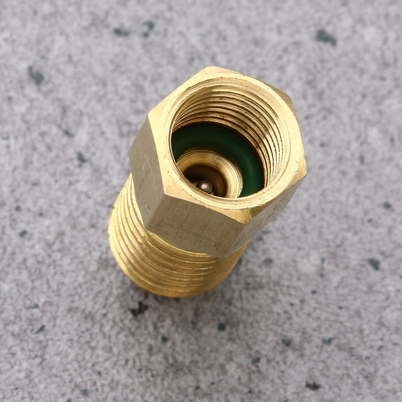 ETHZZLE Car Refrigerant Adapter Conversion Components Golden 1Pack for Refrigerant System Maintenance