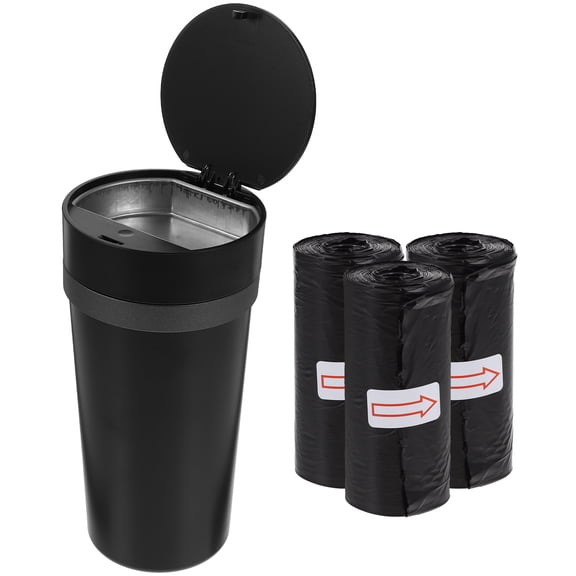 ETHZZLE Compact Car Trash Container Black Detachable for Side Door Storage