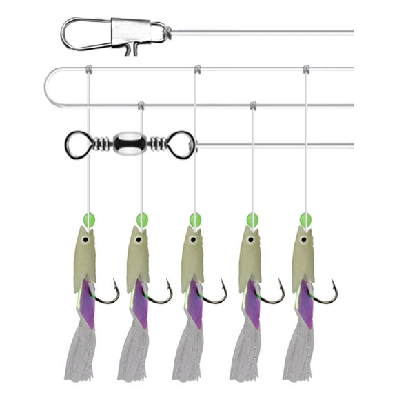 ETHZZLE 2 Fishing Bait Lure Carbon Steel Assorted Color for Freshwater Fishing Lure