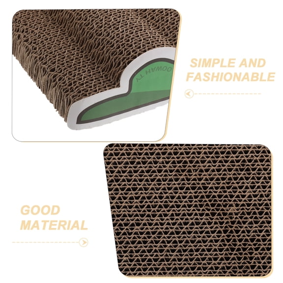 ETHZZLE Cat Scratching Couch: Cat Scratch Pad for Indoor Pets - Corrugated Cardboard Scratcher As Furniture Protector for Kittens