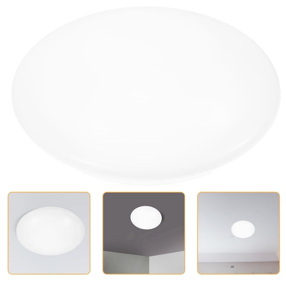ETHZZLE White Round Plastic Ceiling Light Cover for Home Hallway Bedroom Staircase Fixtures