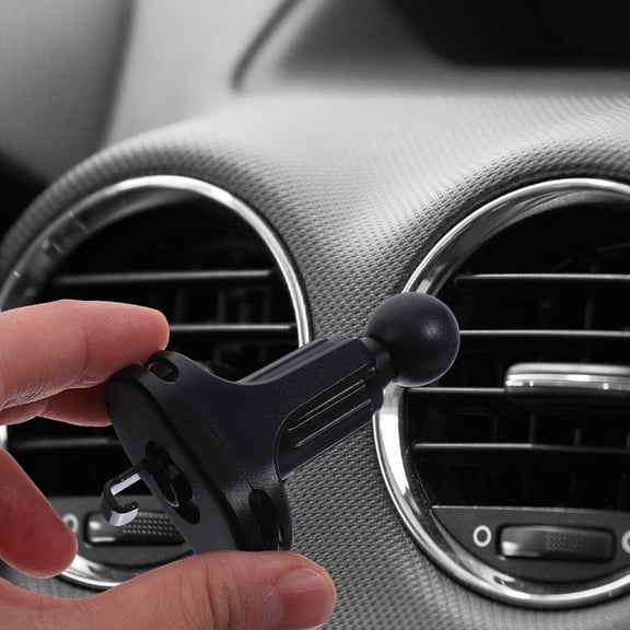 ETHZZLE 360 Rotating Black Car Vent Phone Holder Clip for Smartphones, 1 Pack, Secure Automotive Mount