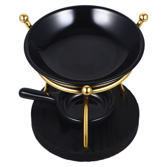 ETHZZLE Black Ceramic Tealight Wax Warmer Multipurpose Aroma Diffuser