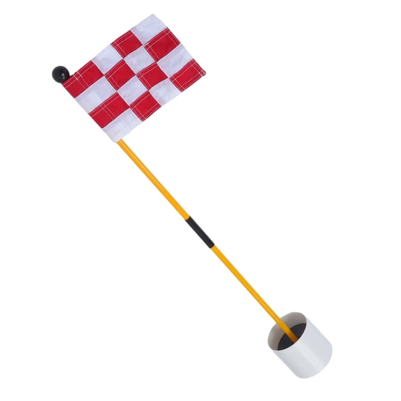 ETHZZLE Golf Flag Kit with Fiberglass Pole 1 Set for Golf Training Practice and Effective Swing Improvement