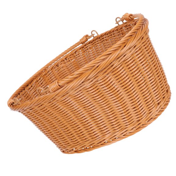 ETHZZLE Natural Look Handmade Woven Basket for Fruit Snacks and Kitchen Storage