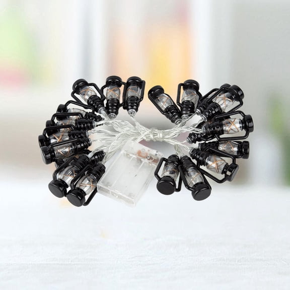 ETHZZLE Party ng Lights Black Retro Lantern Design for Window Vase Patio and Pergola Decor