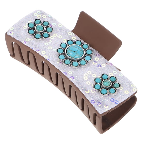 ETHZZLE Claw Clips for Thick Hair Hair Claw Clip Multi Plastic Decoration Formal Event 1Pcs