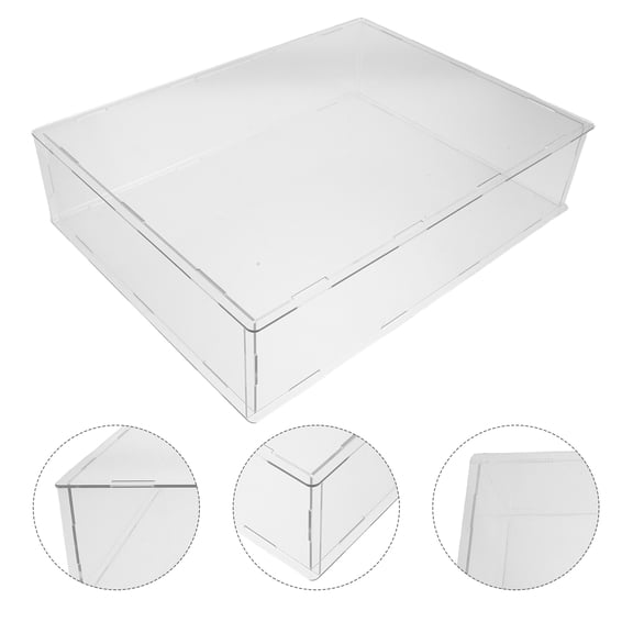 ETHZZLE Versatile Clear Book Storage Box for Display and Protection of Special Edition Bibles