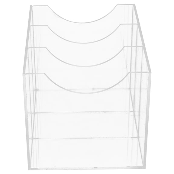 ETHZZLE Clear Plastic Belt Display Box with Interlayer for Home and Office Organization