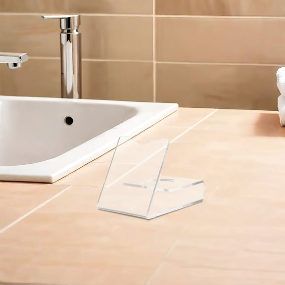 ETHZZLE Clear Acrylic Electric Shaver Display Stand, Bathroom Vanity Storage Rack, Organizer for Countertop