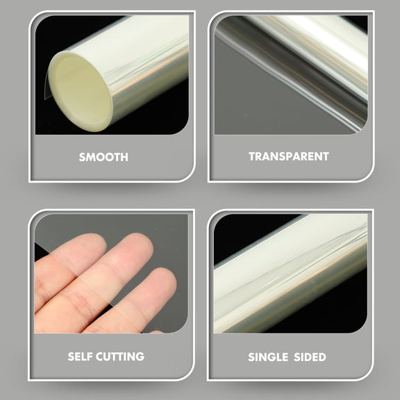 ETHZZLE Reusable Clear Plastic Tablecloth Protector High Temperature and Oil Proof