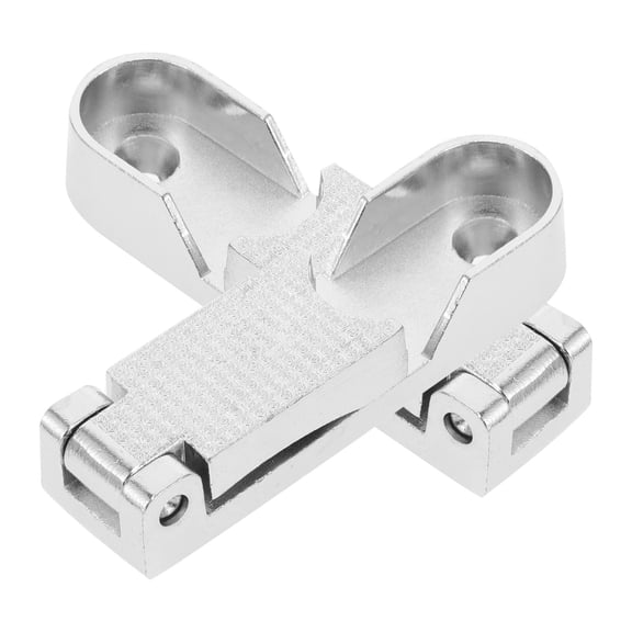 ETHZZLE Closet Pole Brace 2Pcs Silver Color Easy Installation For Bathroom And Clothes Shop