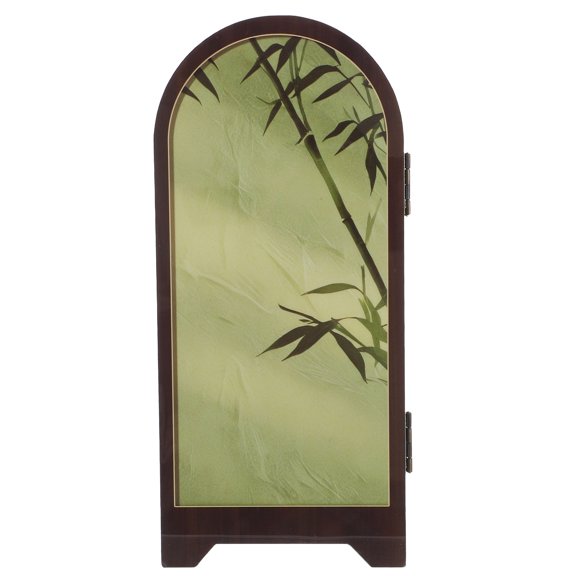 ETHZZLE Compact Decorative Asian Folding Screen for Desk Privacy and Feng Shui Decor