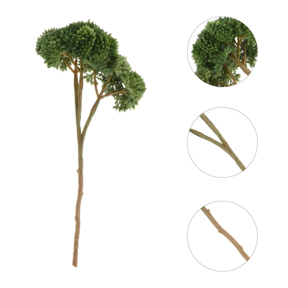 ETHZZLE Realistic Faux Plant in Dark Green, Compact Size for Indoor and Outdoor Table Decoration