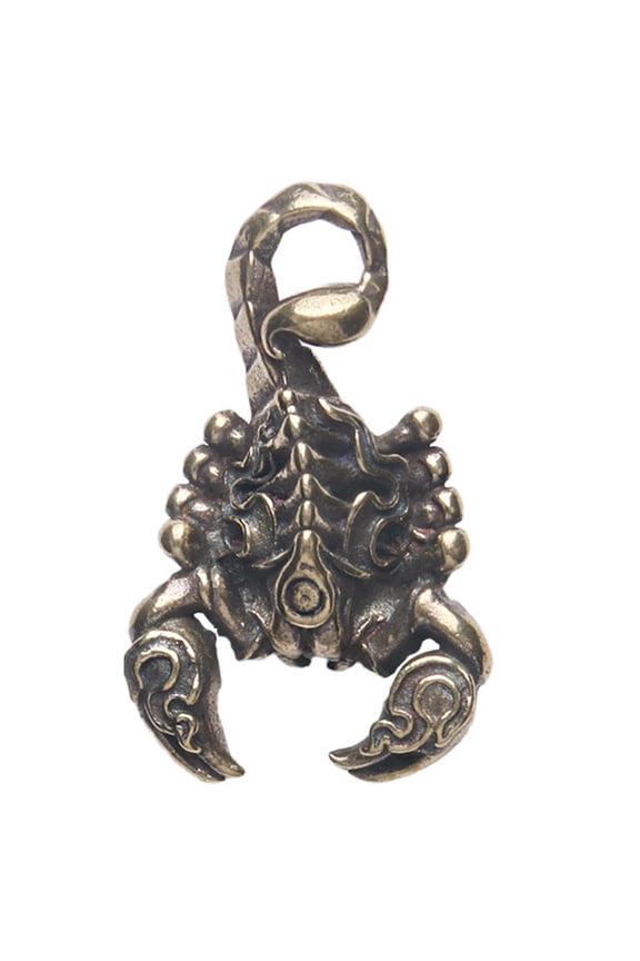 Copper Scorpion Keychain Pendant with Vintage Style Bag Charm, 1 Piece Unisex Accessory for Men and Women