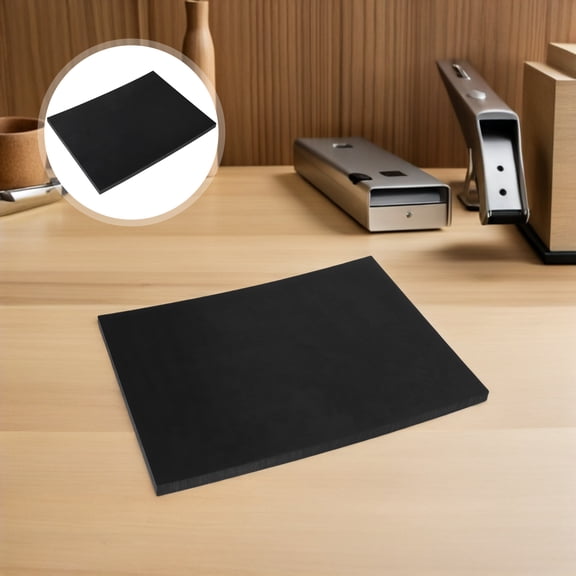 ETHZZLE Durable Black Craft Cutting Mat for Sewing Punching with Anti Slip Feature