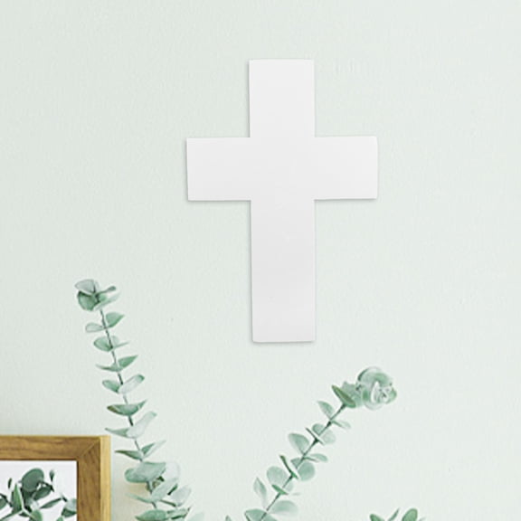 ETHZZLE White Polystyrene Craft Foam Cross for First Holy , 1 Set of Foam Sheets