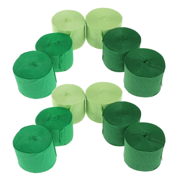 ETHZZLE Assorted Color Crepe Paper Streamers with Jungle Inspired Design for Wedding Decor